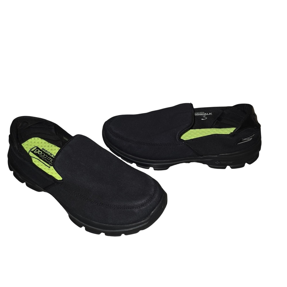 Skechers GOwalk 3 Shoes Mens Size 9 Black Slip On Walking Cushioned Comfort